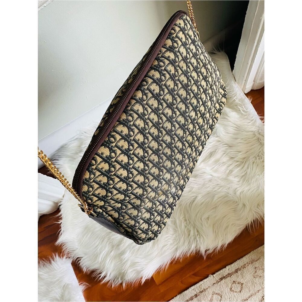 🛍️ Dior Authentic Navy Monogram Trotter  Diorissmo Messenger Crossbody Bag - Picture 7 of 16